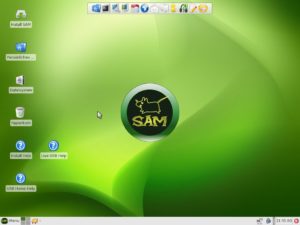 Abbildung 2: Der Desktop von SAM.