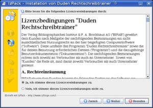 Abbildung 2: Im Installationsprozess müssen Sie die Lizenzbedingungen akzeptieren.
