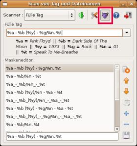 Abbildung 2: Per Scanner schreiben Sie mit Easytag Datei- und Ordernamen in Tags – und umgekehrt.