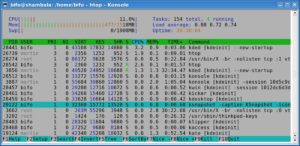 Abbildung 2: Das Programm Htop zeigt sich in vielen Fällen als eine komfortable Alternative zum altgedienten Top.