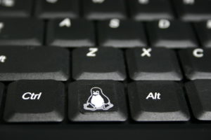 Abbildung 2: Mit Liebe zum Detail: Den Lambda-Notebooks liegen Aufkleber mit Tux-Logo bei.