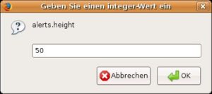 Abbildung 2: Der Konfigurationseditor ermöglicht das unkomplizierte Verändern vieler Programmoptionen.