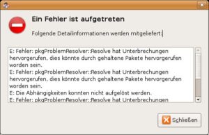Abbildung 2: Merkwürdige Defekte bei Ubuntu verhindern die Deinstallation.