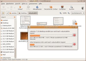 Abbildung 2: Der Dateimanager Nautilus gewinnt an Übersichtlichkeit und profitiert zugleich vom neuen virtuellen Dateisystem GVFS.