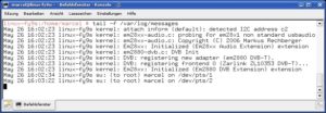 Abbildung 2: Sehen Sie diese Meldungen im Systemlog, hat Ihr Rechner den Hybrid-Stick problemlos erkannt.