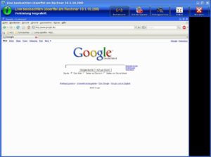 Abbildung 2: Bei Bedarf holen Sie sich den Bildschirm eines Clients großformatig auf Ihren Desktop und verfolgen die Aktivitäten an diesem Rechner ganz genau.