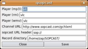 Abbildung 2: Die Konfigurationsdatei von Sopcast passen Sie etwas an, damit die Software VLC benutzt und die Senderliste findet.