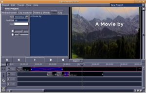 Abbildung 2: Open Movie Editor: Die Betitelungsfunktion ist zwar rudimentär, aber immerhin vorhanden.