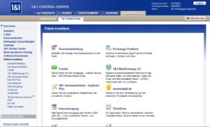 Abbildung 2: 1&1 erlaubt zwar das Erweitern des Webaccounts in gewissem Umfang an, wer mehr Transfervolumen oder Speicherplatz braucht, den verweist der Anbieter aber auf das nächstgrößere Angebot.