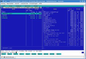 Abbildung 2: Mit dem Dateimanager Midnight Commander werfen Sie einen Blick auf den Inhalt eines RPM-Pakets.