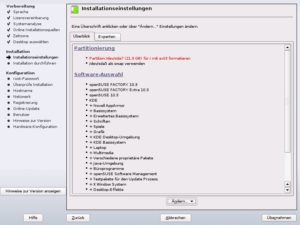 Abbildung 3: Für die Kontrolle der Installationseinstellungen sollten Sie sich ein paar Minuten Zeit nehmen. Rote Einträge deuten Probleme an.