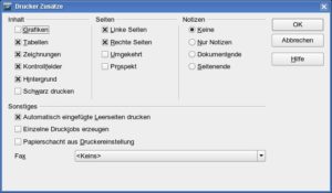 Abbildung 3: Wenn Ihnen ein Briefformular reicht, können Sie beim Drucken die Ausgabe von Bildern generell unterbinden.