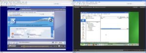 Abbildung 3: Übersichtlich und einfach zu steuern: die Trainingsfenster (links Ubuntu, rechts OpenSuse).