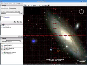 Abbildung 3: Die in Version 4.2 neu hinzugekommene Funktion Sky lässt Sie das Firmament wie in einem Planetarium betrachten.