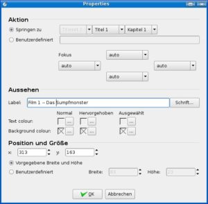 Abbildung 3: In diesem Konfigurationsdialog legen Sie die Eigenschaften von Buttons fest.