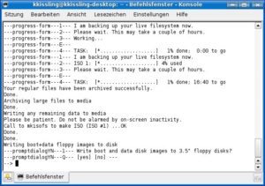 Abbildung 3: Nach dem Erstellen eines ISO-Images fragt Mondo an, ob es eine Bootdiskette anlegen soll.