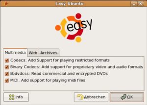 Abbildung 3: Mit EasyUbuntu rüsten Sie Komponenten nach, die sich in keinem Repository befinden.