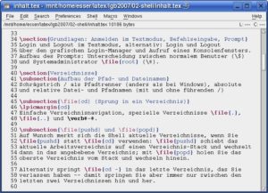 Abbildung 3: Nicht jedermanns Sache – in LaTeX formatiert man Textteile durch spezielle Befehle.