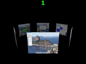 Abbildung 3: Der 3D-Desktop von Dreamlinux funktioniert auch auf älterer Hardware ohne Abstriche.