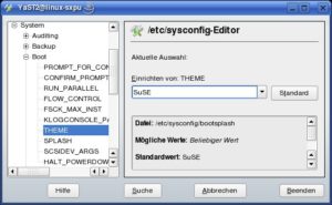 Abbildung 3: Suse bringt zwar in YaST eigene Einstellungen für den Bootsplash mit, dennoch muss der Nutzer selbst noch einige Handgriffe ausführen.