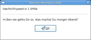Abbildung 3: Wammu unterstützt das komfortable Handling ein- und ausgehender Kurznachrichten.
