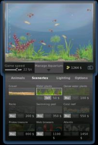 Abbildung 3: Nur bei passender Beleuchtung und Umgebung vermehren sich die Fische im Opera-Aquarium.