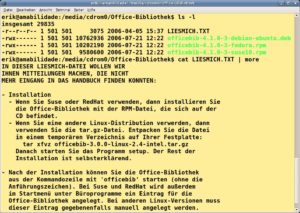 Abbildung 3: Unbrauchbar: Veraltete Liesmich-Dateien ohne vernünftige Hilfestellung.