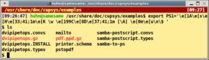 Abbildung 3: Übersichtlich trotz langer Pfadangaben, und die Uhrzeit gibt es auch gleich noch dazu.