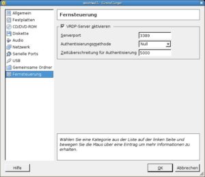 Abbildung 3: Virtuelle Maschinen steuern Sie per RDP von einem anderen Rechner aus fern.