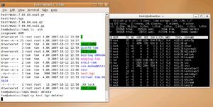 Abbildung 3: Dem Übeltäter auf der Spur: NTFS-3G benötigt für Schreiboperationen auf die Festplatte einen gehörigen Ressourcenbedarf und verlangsamt damit das ganze System deutlich.