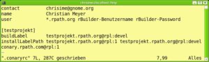 Abbildung 3: So kompakt fällt die Konfigurationsdatei     <code srcset=