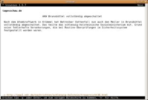 Abbildung 3: Die kurze Beschreibung des Artikels verrät dem Leser: Das im Juli in Brand geratene AKW Brunsbüttel ist längst abgeschaltet.