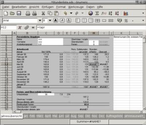 Abbildung 3: Testsieger beim Import aus OpenOffice: Gnumeric machte beim Lesen der Fremdtabelle den besten Eindruck aller Testkandidaten.