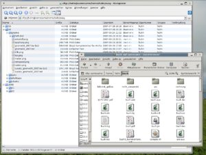 Abbildung 3: Auf gute Zusammenarbeit: KDE und Nautilus mit integriertem SFTP-Client.