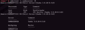Abbildung 3: Die Freigabe erscheint nach einem Neustart des Server.