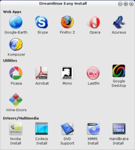 Abbildung 3: Nachinstallation mit einem einzigen Mausklick: Dreamlinux Easy Install.