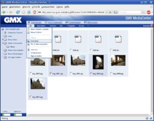 Abbildung 3: GMX gestaltet die Verwaltungsoberfläche des Mediacenters ähnlich der eines Dateimanagers.