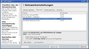 Abbildung 3: Für den SSH-Zugriff richten Sie die USB-Schnittstellt auf die IP-Adresse <code srcset=
