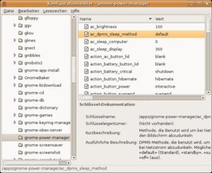 Abbildung 3: Der GConf-Editor zeigt alle Optionen des Gnome-Desktops und seiner Anwendungen an.