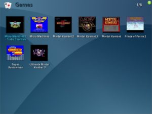 Abbildung 3: Aus MMS heraus starten Sie via Emulator auch Videospiele für SNES, Sega Mega Drive oder andere Konsolen.