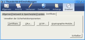 Abbildung 3: Die Zertifikatverwaltung gibt es nach wie vor, in der neuen Version versteckt sie sich allerdings an einem anderen Ort.