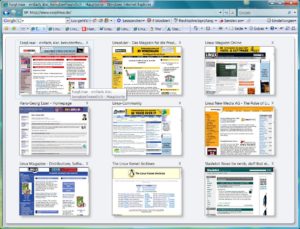Abbildung 3: Öffnet der Internet Explorer viele Tabs, werden die Adressen in der Tab-Leiste unlesbar – <code srcset=