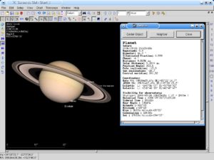 Abbildung 4: Planeten stellt Cartes du Ciel sehr realistisch dar. Hier sehen Sie den Planeten Pluto zusammen mit einigen Zusatzinfos.