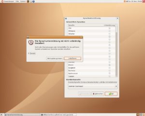 Abbildung 4: Das installieren der kompletten Lokalisation geschieht bei Ubuntu immer noch nach der eigentlichen Installation.