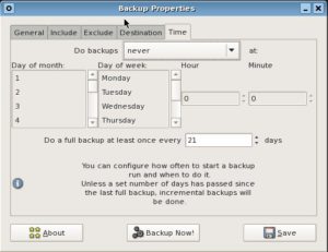 Abbildung 4: Das Programm Simple Backup Suite erstellt zeitgesteuert Backups der festgelegten Dateien und Verzeichnisse.
