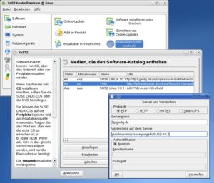 Abbildung 4: Unter Open Suse 10.2 installieren Sie Ntfs-3g einfach über ein externes Repository. Das binden Sie über YaST ein.