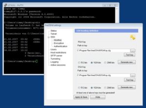 Abbildung 4: Freesshd, das Windows-Pendant zu OpenSSH, bietet die gleichen technischen Möglichkeiten, die Sie allerdings komfortabel über eine grafische Oberfläche konfigurieren.