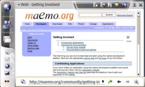 Abbildung 4: Mit dem N800 browsen Sie dank des großen Displays bequem im Internet.