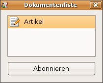 Abbildung 4: Die Dokumentenliste führt die von anderen Sitzungsteilnehmern geöffneten Dateien auf.