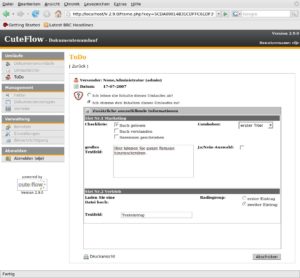 Abbildung 4: Umläufe erweitern Sie durch Felder (Checkboxen, Comboboxen, Textfelder) und Slots.